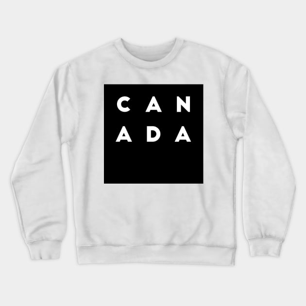 Canada | Black square letters Crewneck Sweatshirt by Classical